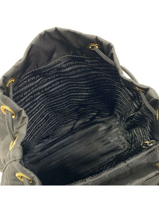 Prada Backpack Black Re Edition Leather